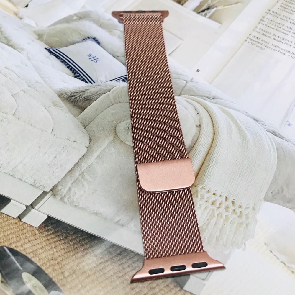 For Apple Watch Rose Gold Milanese Loop Band,38mm - Picture 5 of 7